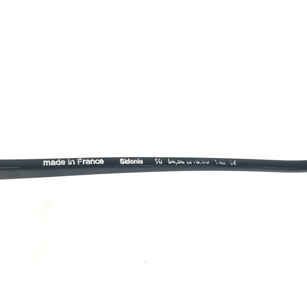 BOZ Eyeglasses Frames SIDONIE 0010 Shiny Black White Line Cat Eye 54.5-16.5-142
